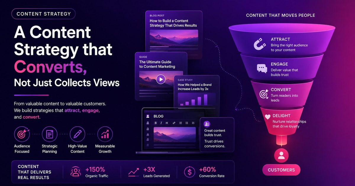 A content strategy that converts, not just collects views
